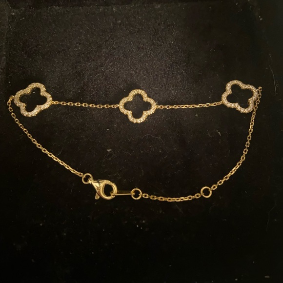 Rachel Zoe 3 open clover bracelet - Picture 1 of 4
